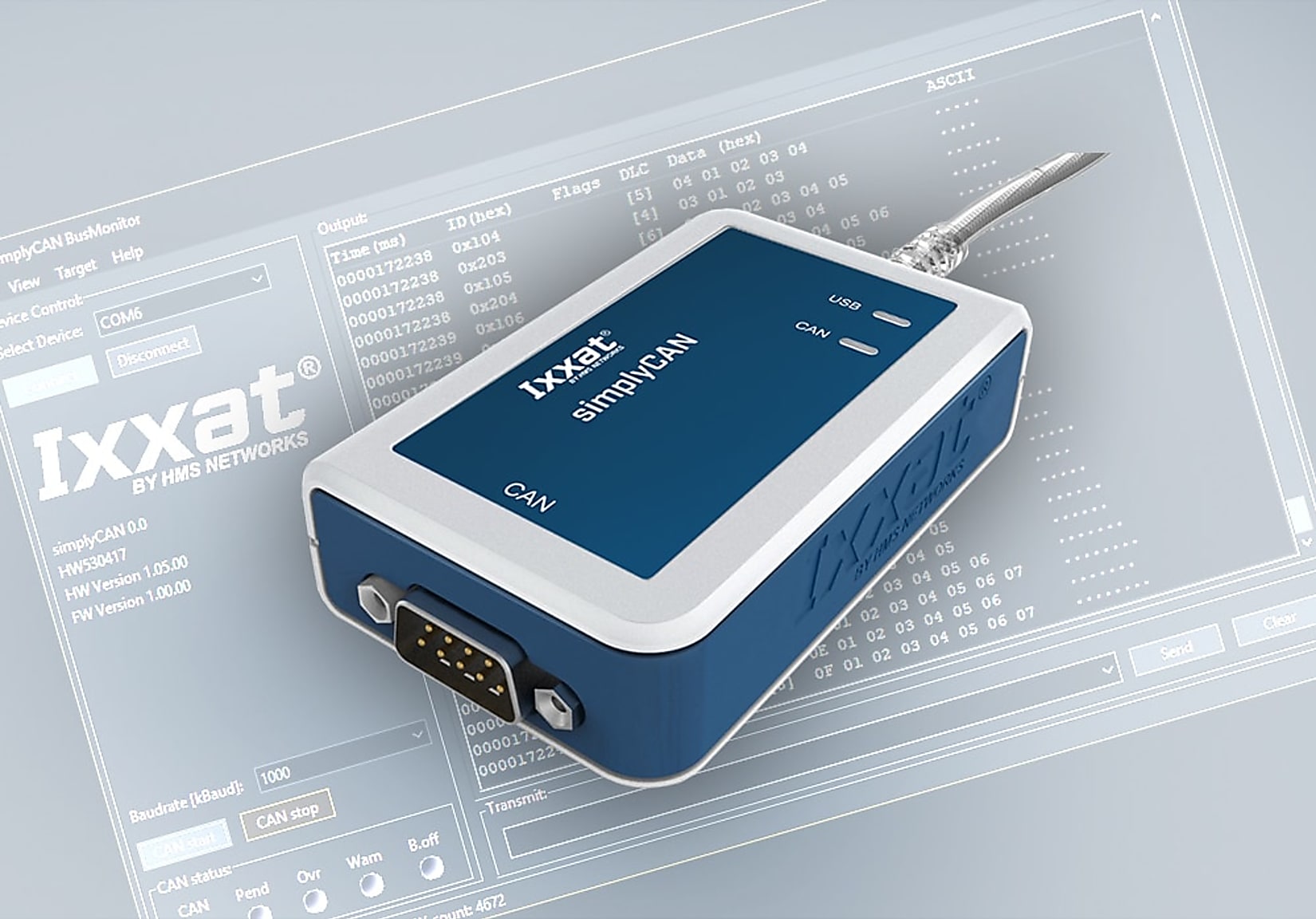 Ixxat simplyCAN USB-to-CAN Adapter 1.01.0001.12001